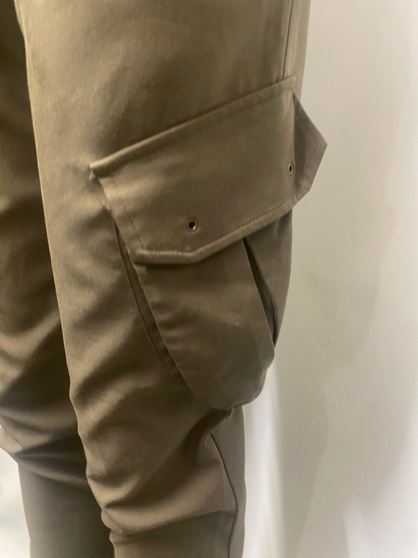 James Jeans Khaki Green Cargo Trousers 25/small