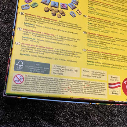 Dragoonies Board Game, Piatnik Vienna (2017) 9001890658990