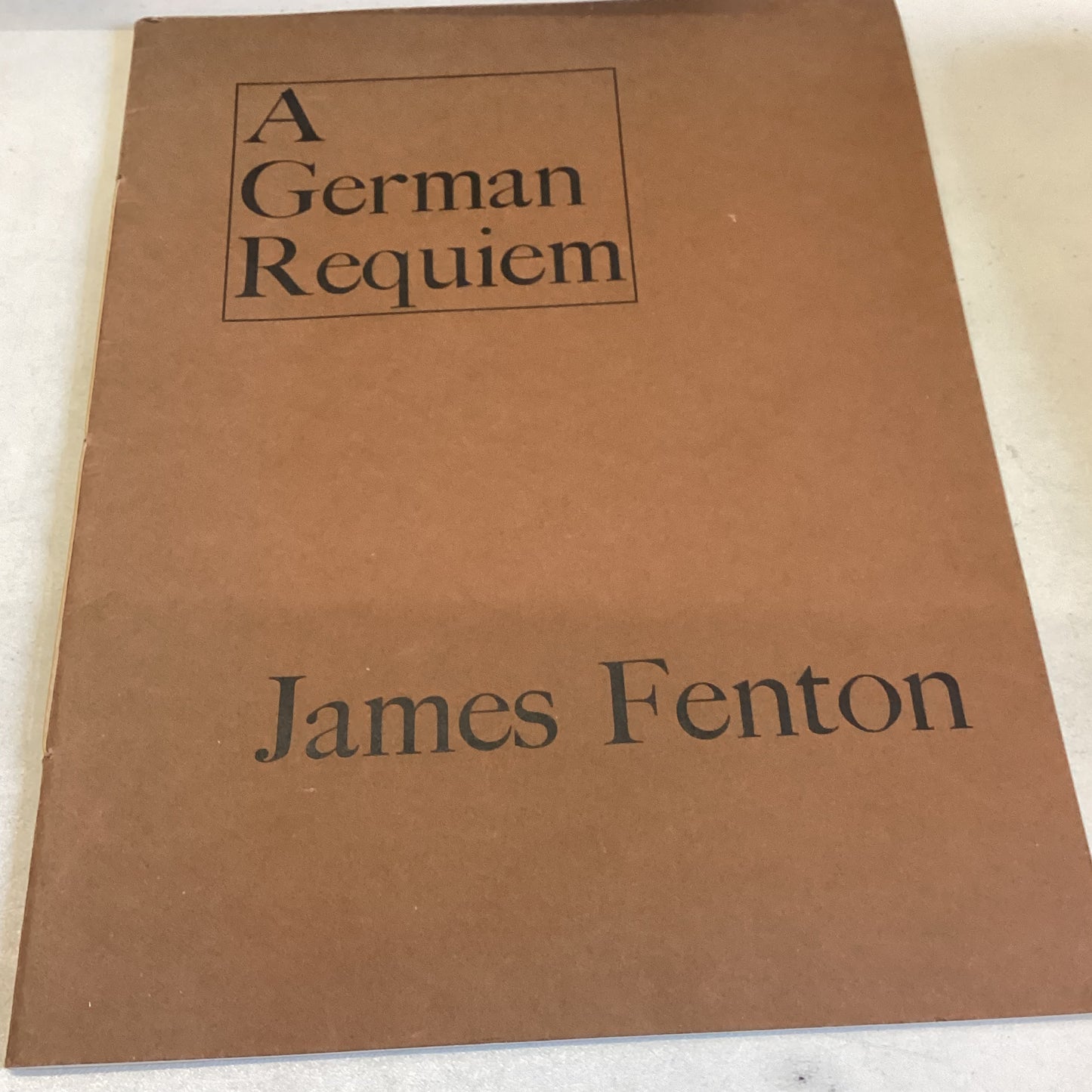 A German Requiem James Fenton