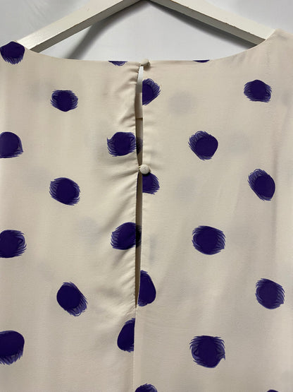 Selected Femme White Dot Dress UK12 BNWT