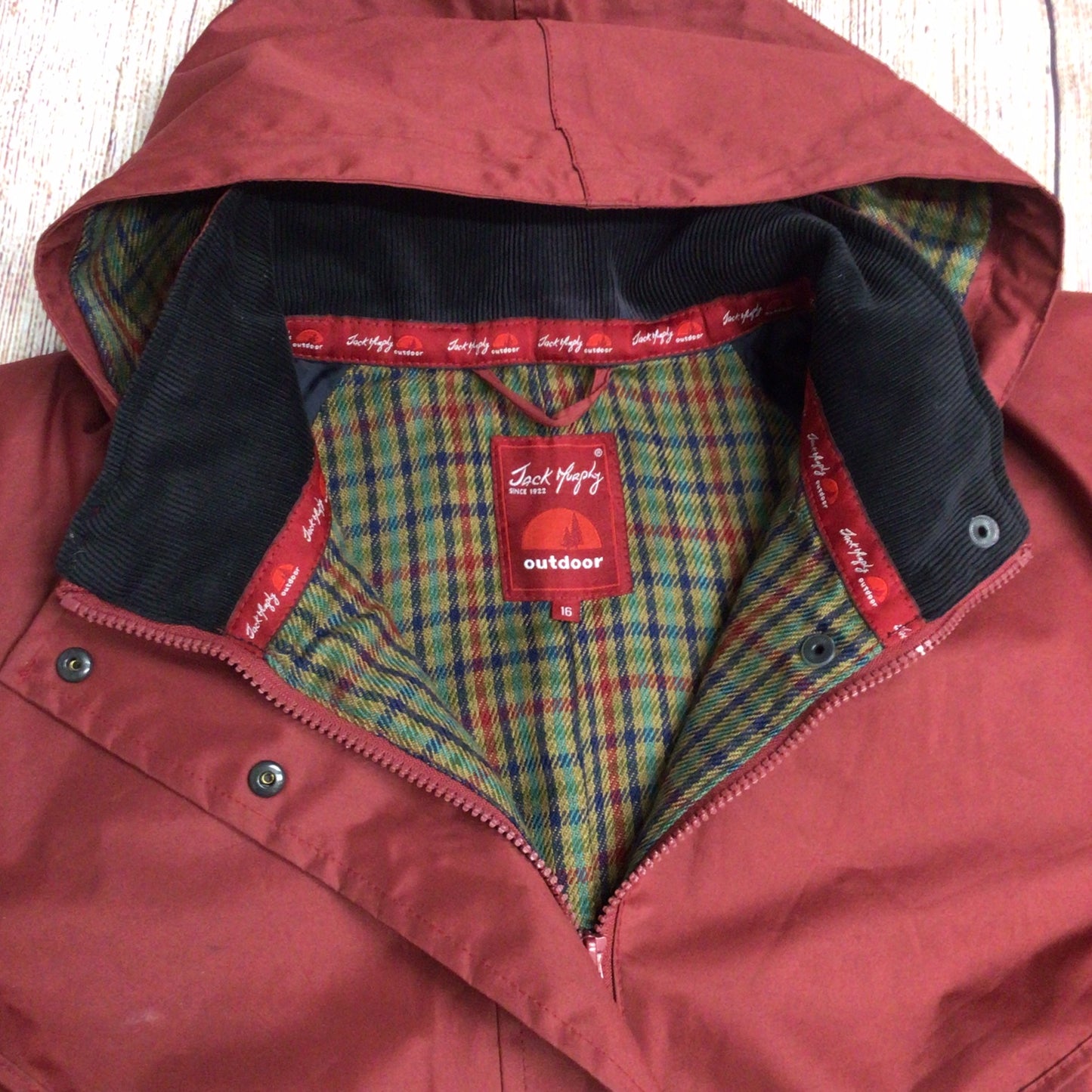 Jack Murphy Red Malvern Long Coat Size 16