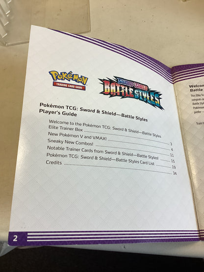 Sword & Shield Battle Styles Players Guide Pokemon Trading Card Game Red & Blue