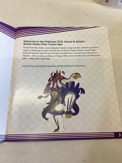 Sword & Shield Battle Styles Players Guide Pokemon Trading Card Game Red & Blue