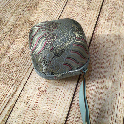 Edenus Light Blue Green Travel Tea Set with Case