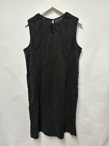 Toast Black Cotton Stripe Dress 16