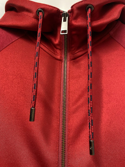 Armani Exchange Red Zip Up Hoodie Extra Small