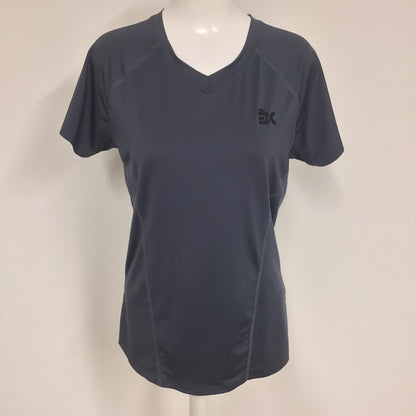 Brokig Slate Blue Sports Top Size L