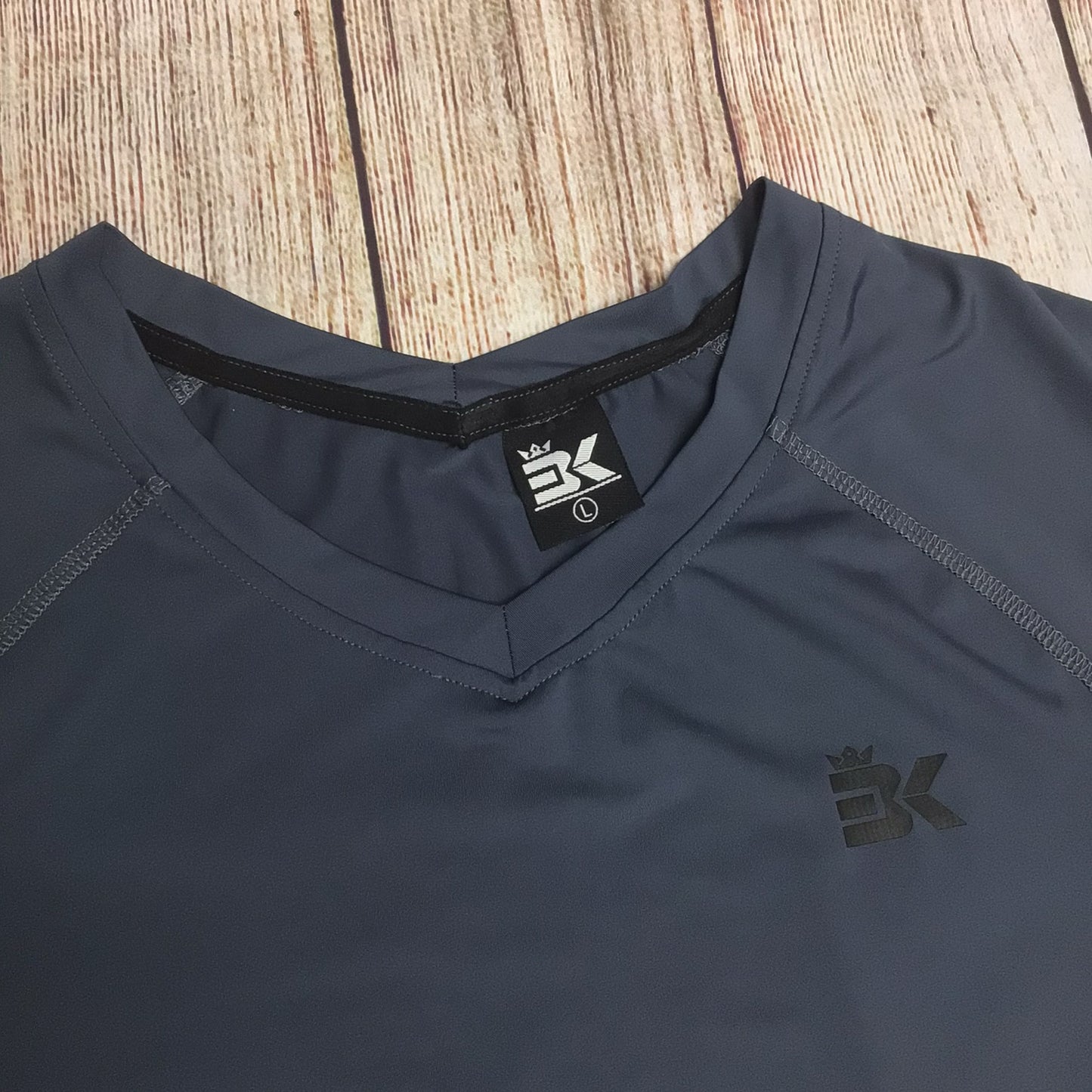 Brokig Slate Blue Sports Top Size L