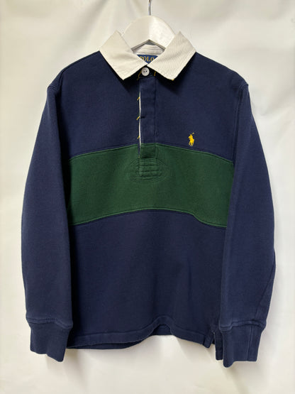 Polo Ralph Lauren Blue and Green Cotton Blend Polo Shirt 8