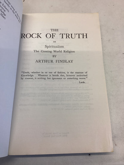 The Rock of Truth Arthur Findlay