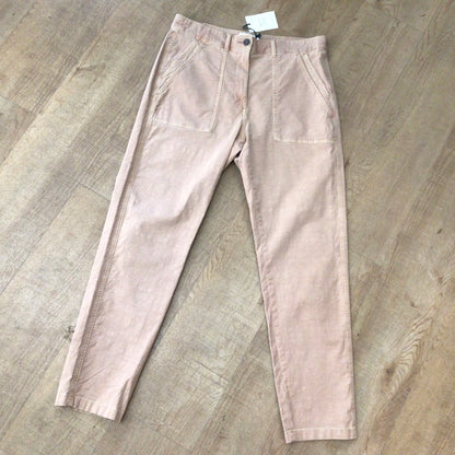 BNWT White Stuff Light Pink Organic Cotton Blend Chino Trousers Size 12R