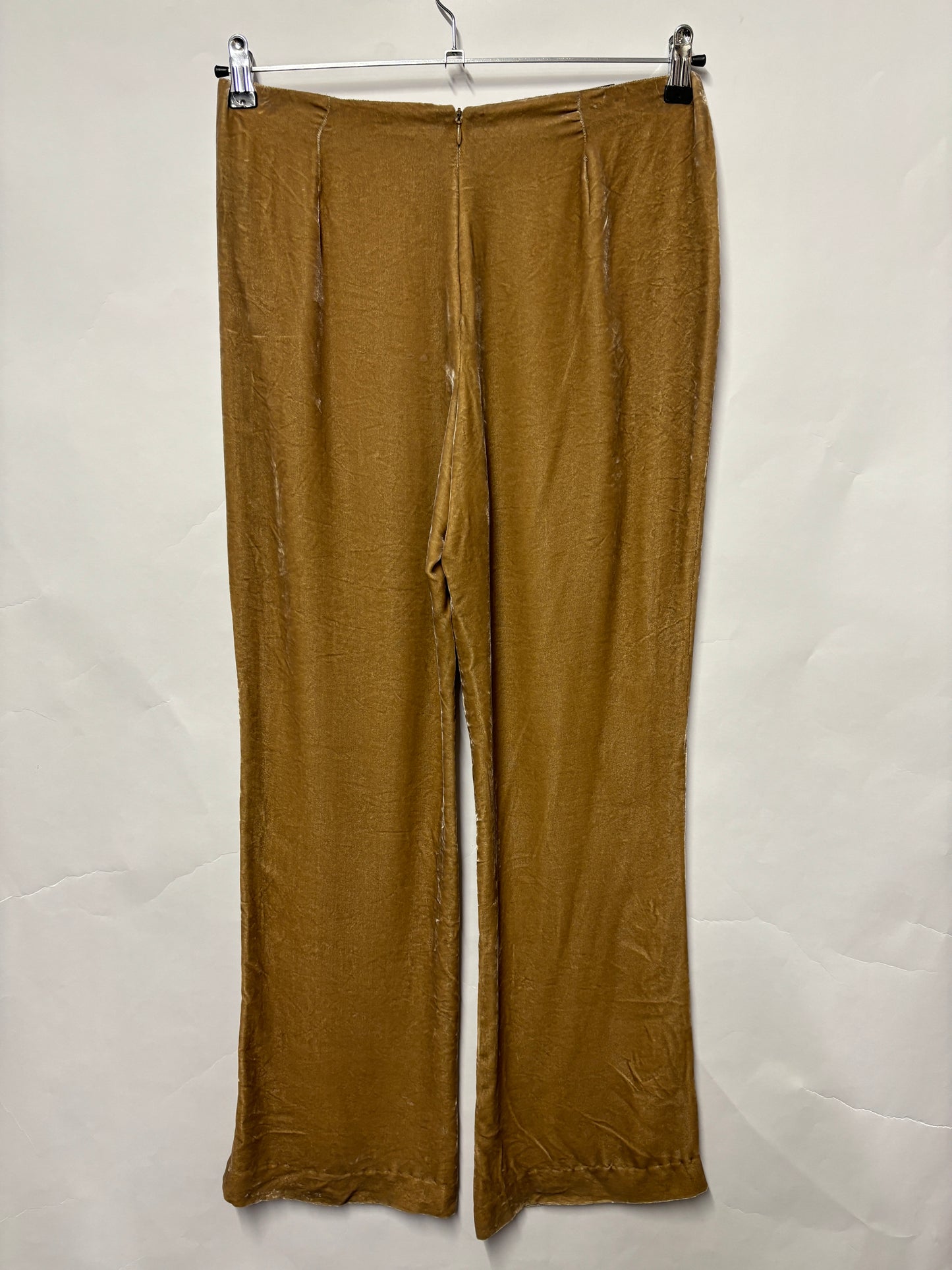 Ralph Lauren Gold Velour Loose Fit Trousers 38/10