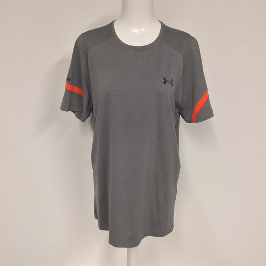 Under Armour UA Grey Rush Tee T Shirt Size L