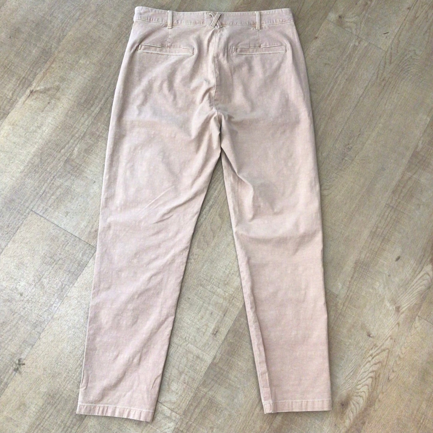 BNWT White Stuff Light Pink Organic Cotton Blend Chino Trousers Size 12R