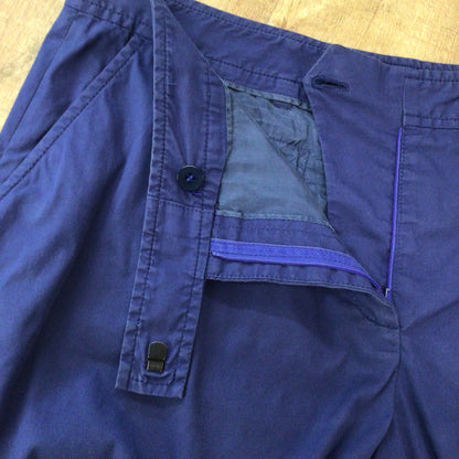 Prada Navy Blue Cotton Blend Shorts Size 44 (on label)