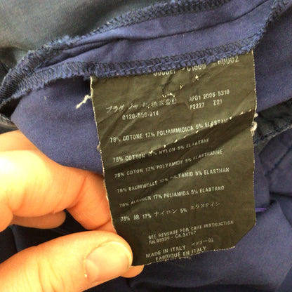 Prada Navy Blue Cotton Blend Shorts Size 44 (on label)