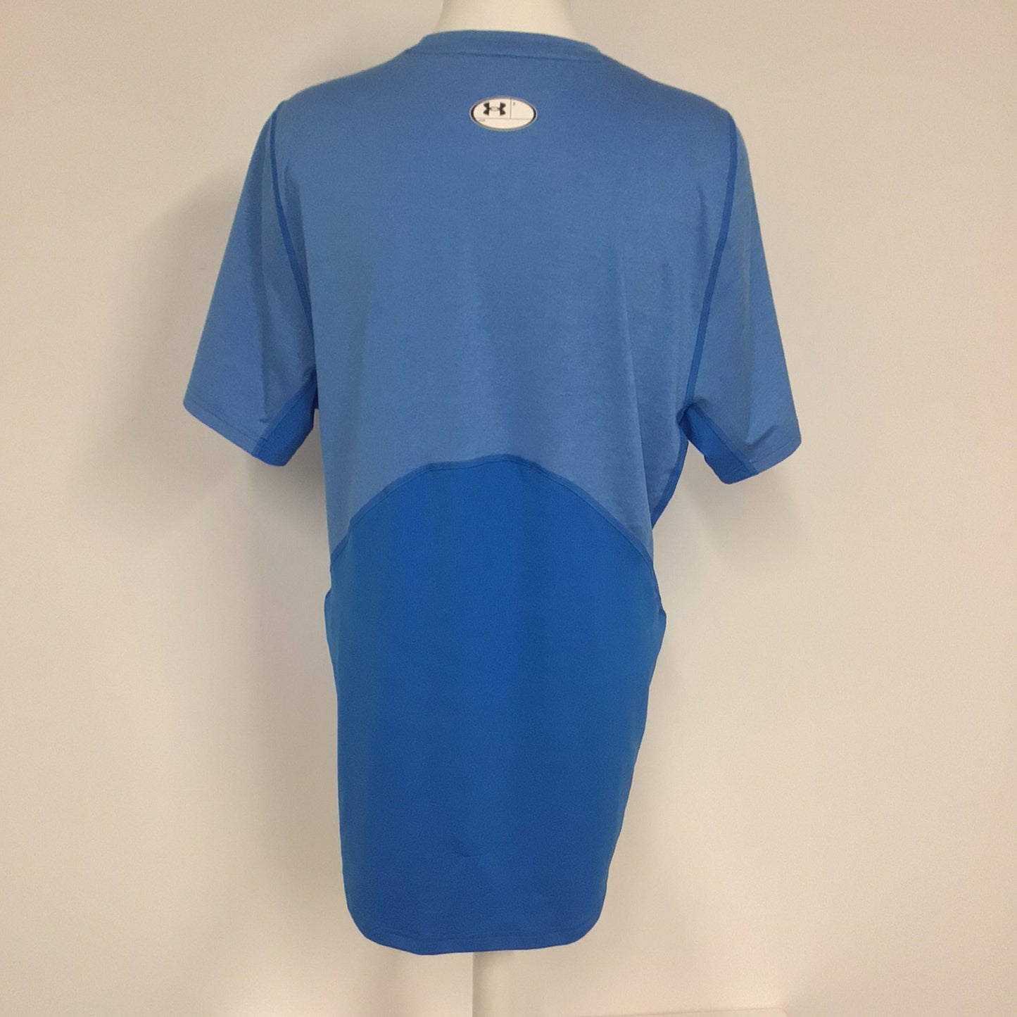 Under Armour Blue Fitted Sports T Shirt Heatgear Size L