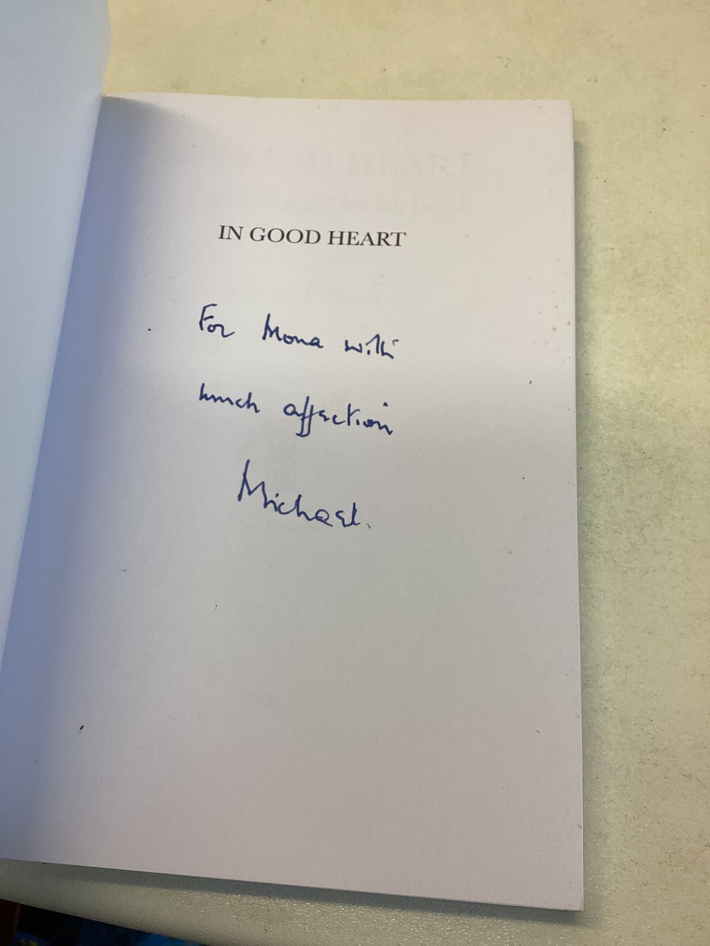 In Good Heart A Cardiologist Looks Back Michael Oliver Signed