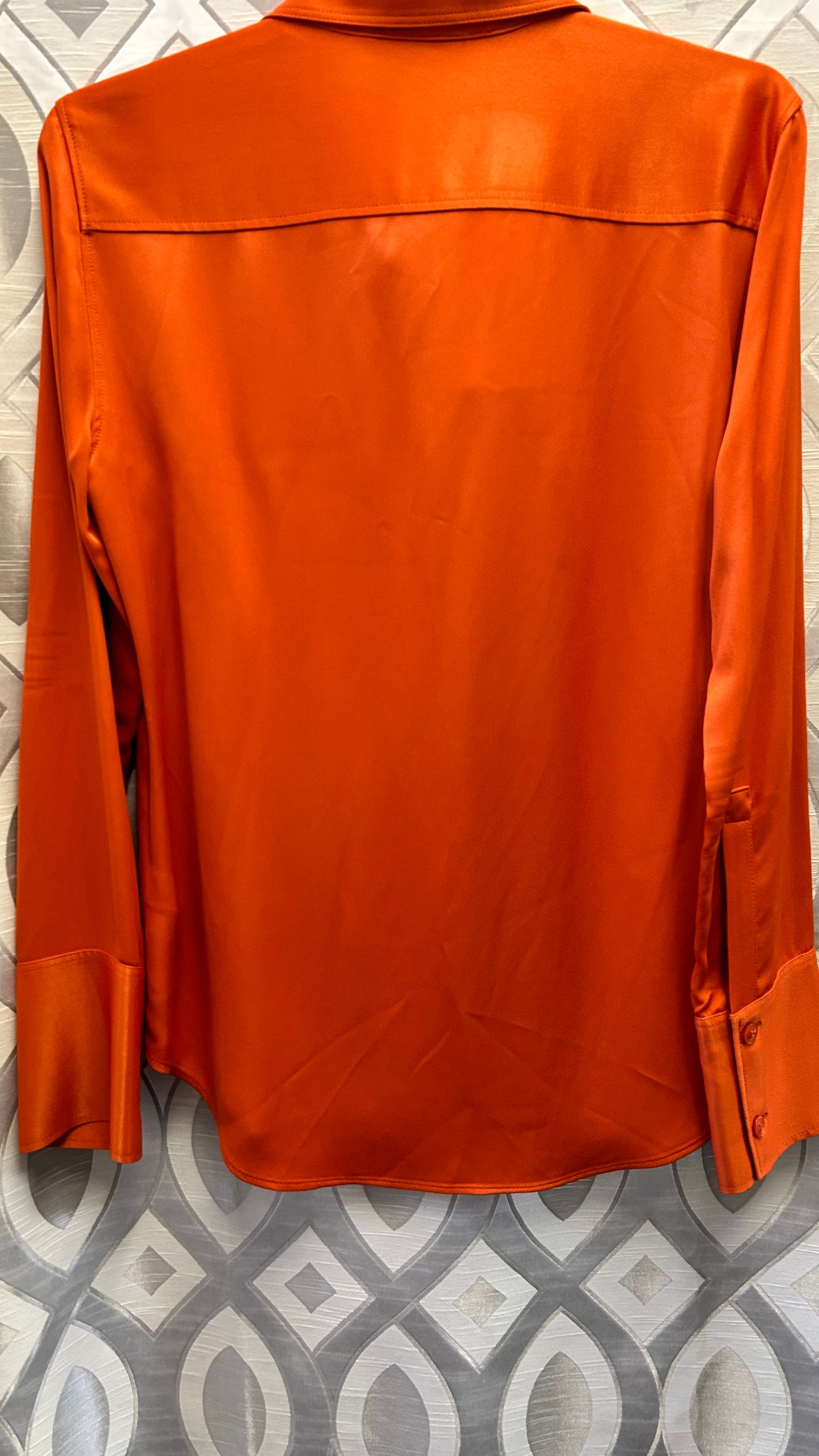 Zara orange blouse , top, BNWT Small