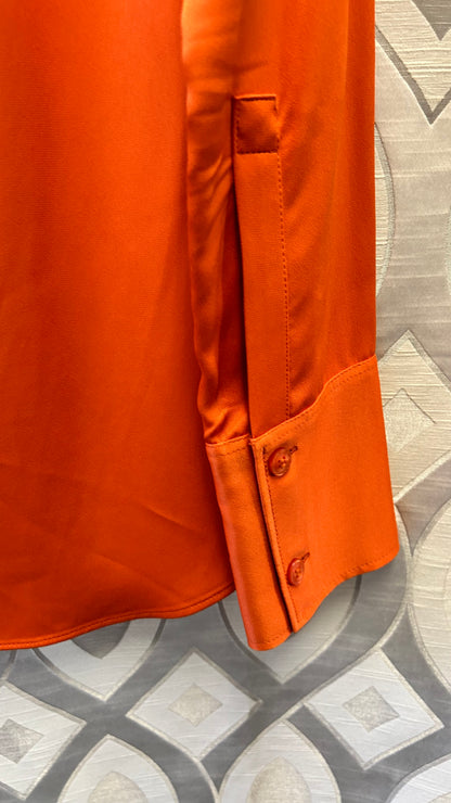 Zara orange blouse , top, BNWT Small