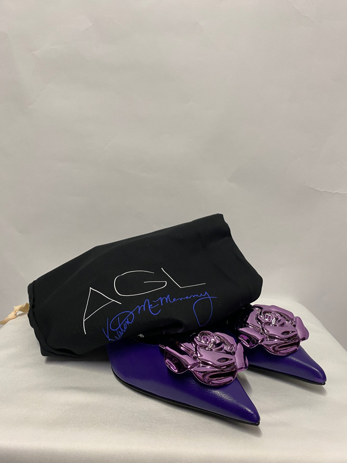 AGL Grape Limited Edition Leather K ONE Pumps 4 BNIB