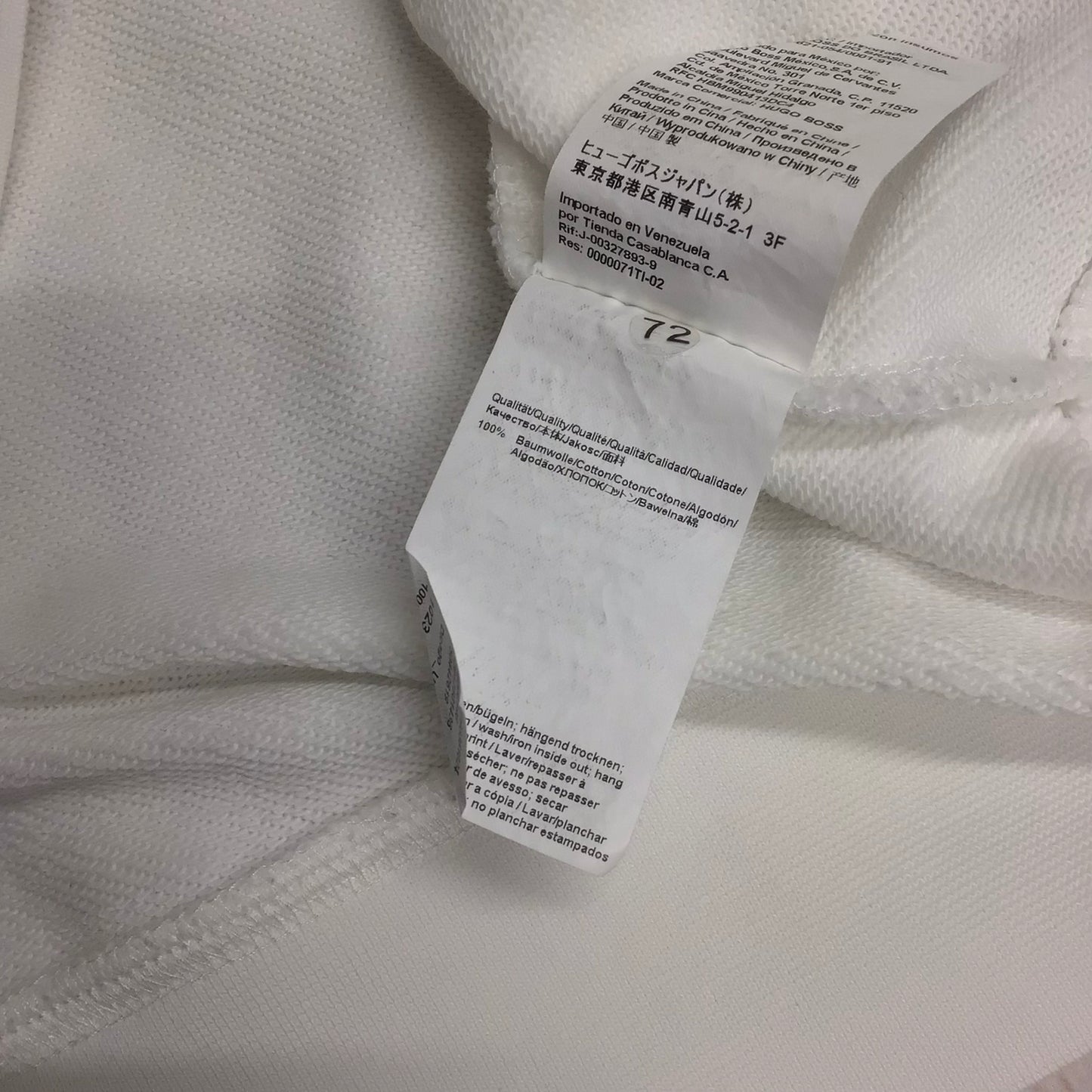 Hugo Boss Cream Sweatshirt 100% Cotton Size L