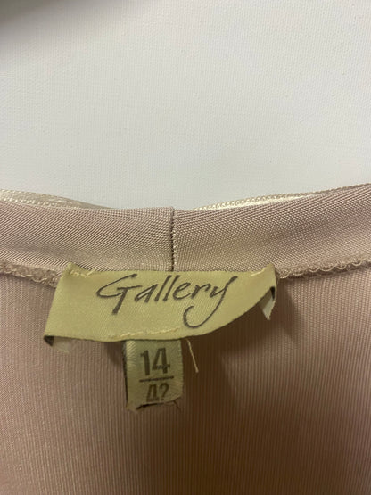 Gallery Vintage Pink Art Deco Style Dress 14