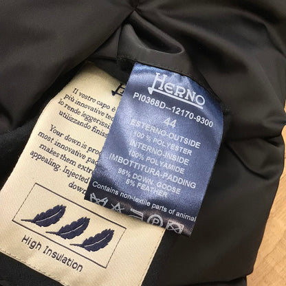 Herno Black Multi Reversible Down Jacket Size 44 (PI0368D-12170-9300)