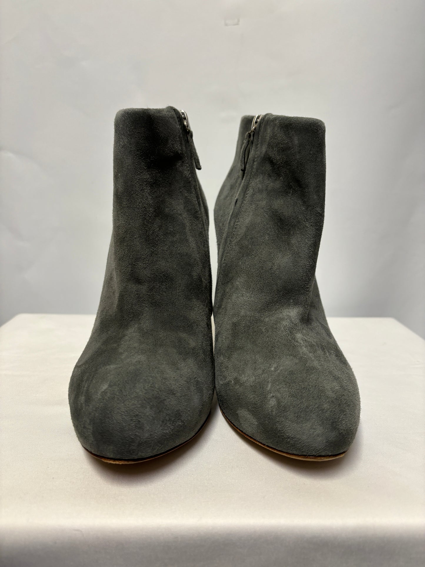 Rupert Sanderson Blue Suede Heeled Ankle Boots 38/5