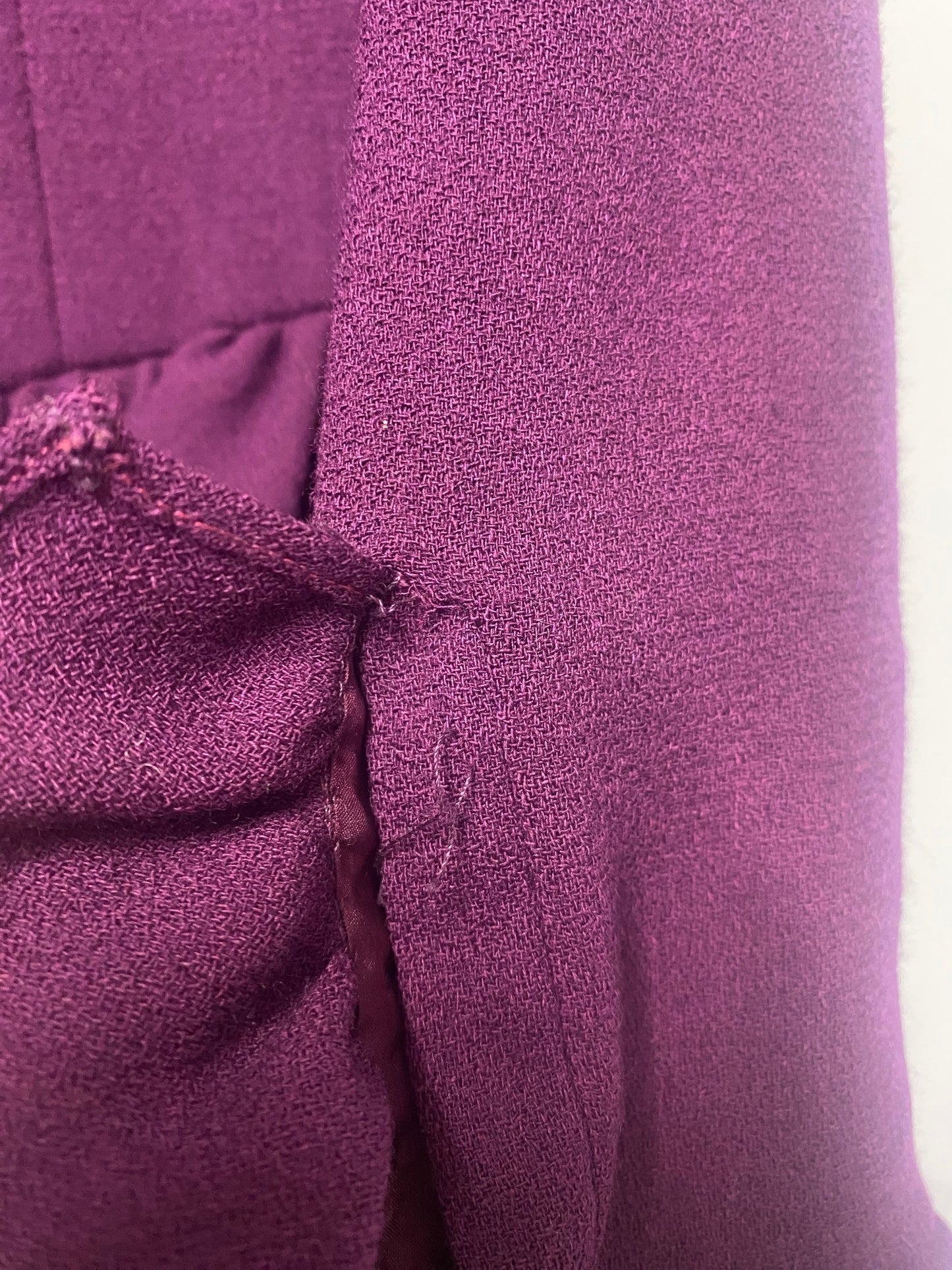 Vintage Carolina Herrera Purple 80s Ruffle Dress 10