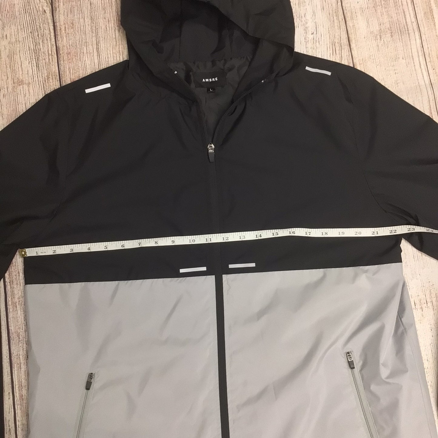 AMSRE Black & Grey Nigh Runner Jacket RRP £50 Size L