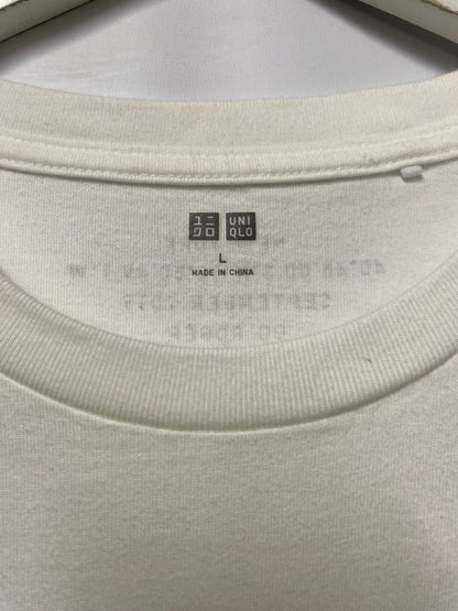 Uniqlo Roger Federer White Crew Neck Cotton T-Shirt Large