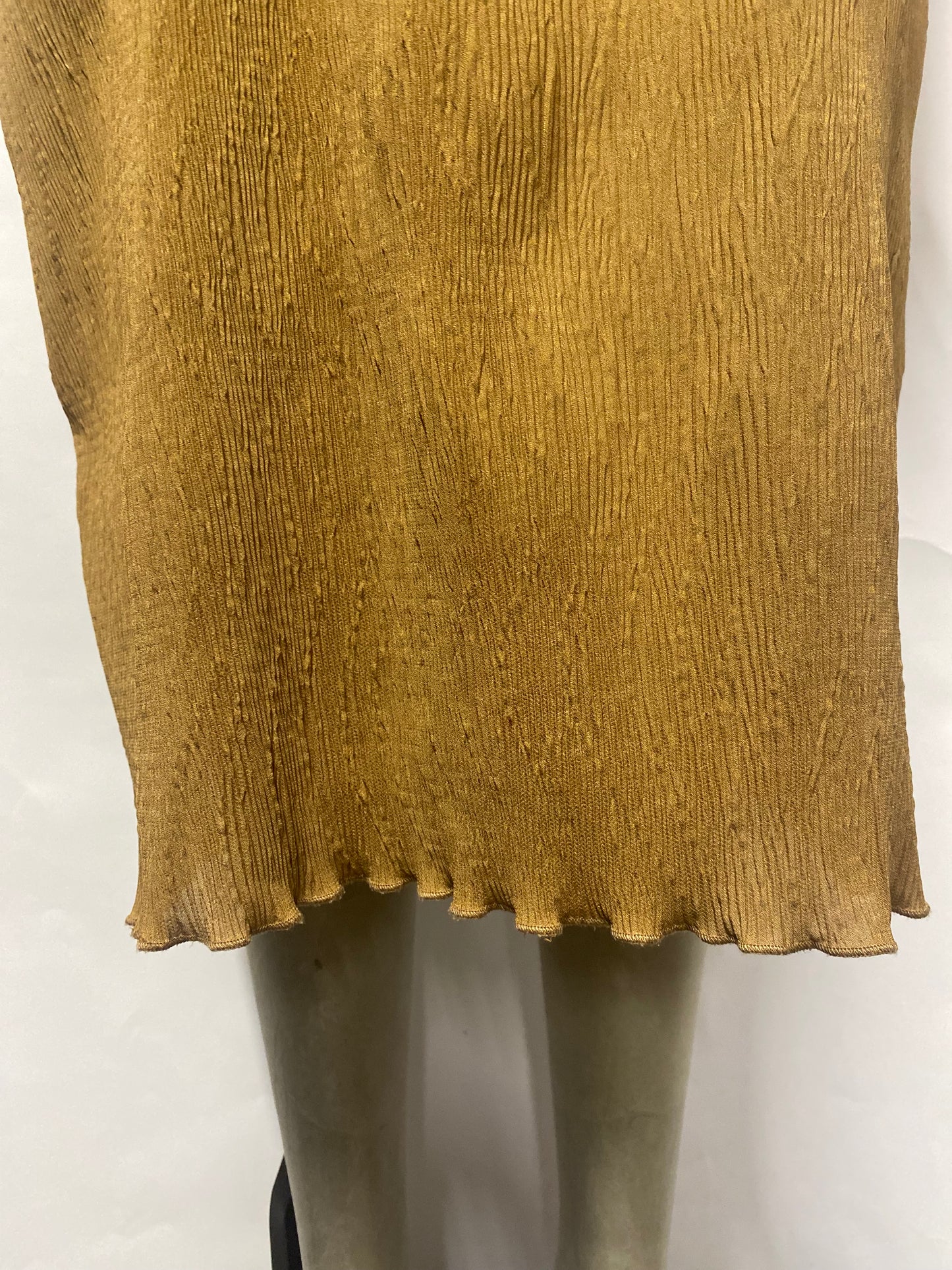 ARKET Beige Crepe Floaty Long Sleeve Dress 10/Small