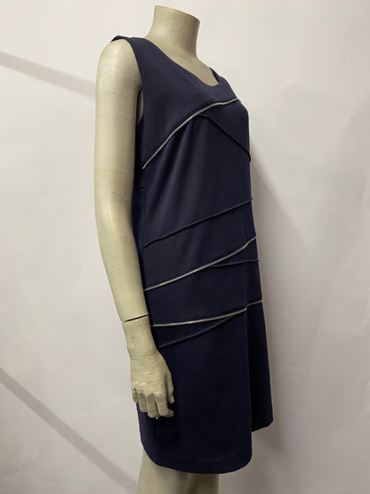 Michael Kors Navy Zipper Sleeveless Mini Dress 12