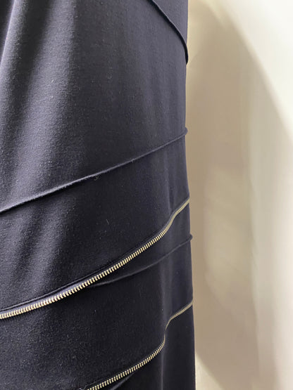 Michael Kors Navy Zipper Sleeveless Mini Dress 12