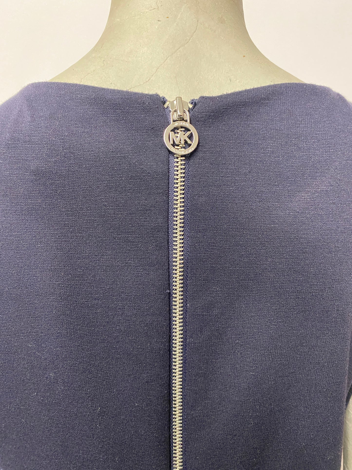 Michael Kors Navy Zipper Sleeveless Mini Dress 12