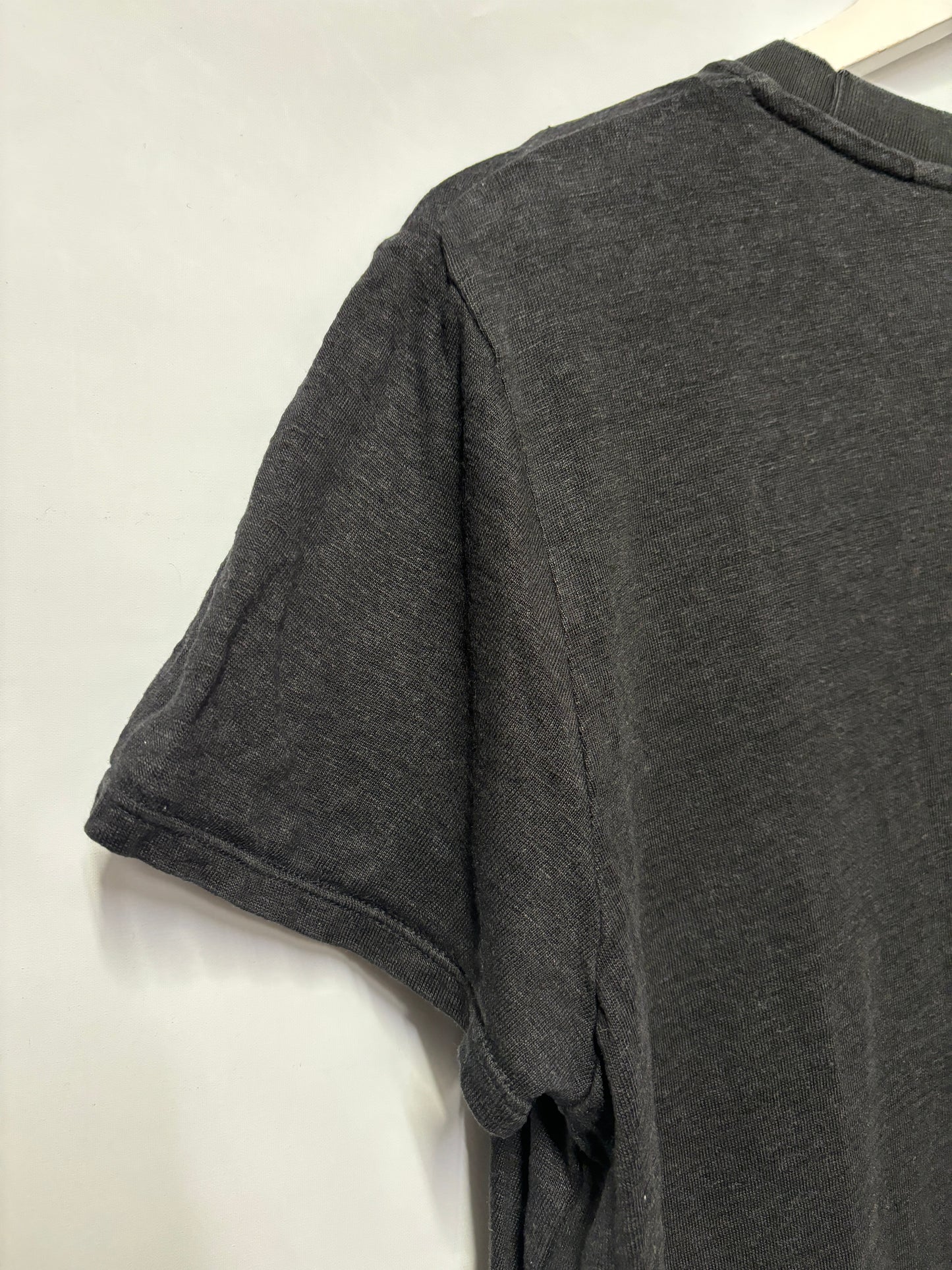 Comptoir Des Cotonniers x Uniqlo Washed Black Linen Top L