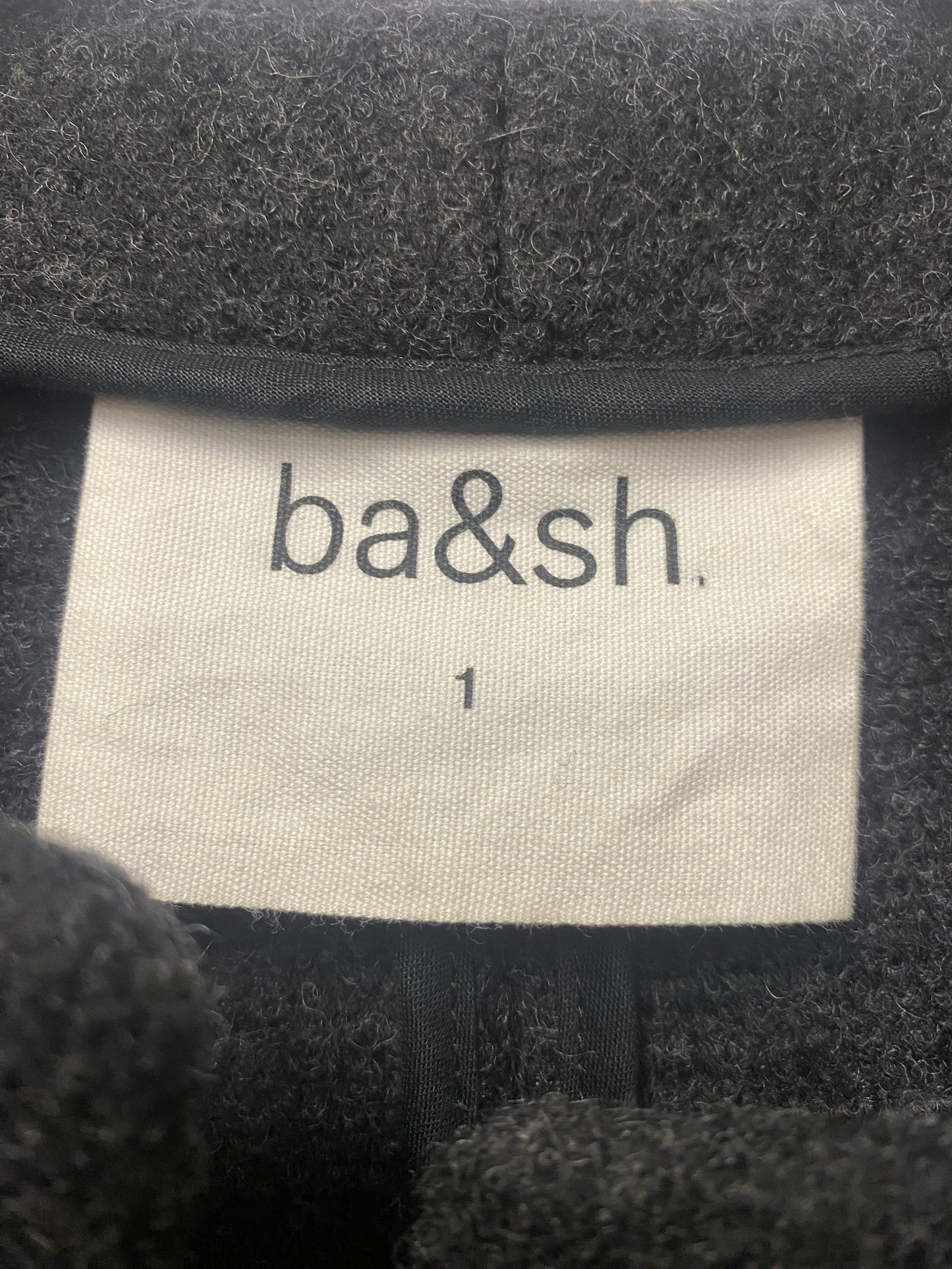 ba&sh Dark Grey Wool 'Lady' Jacket Coat Small