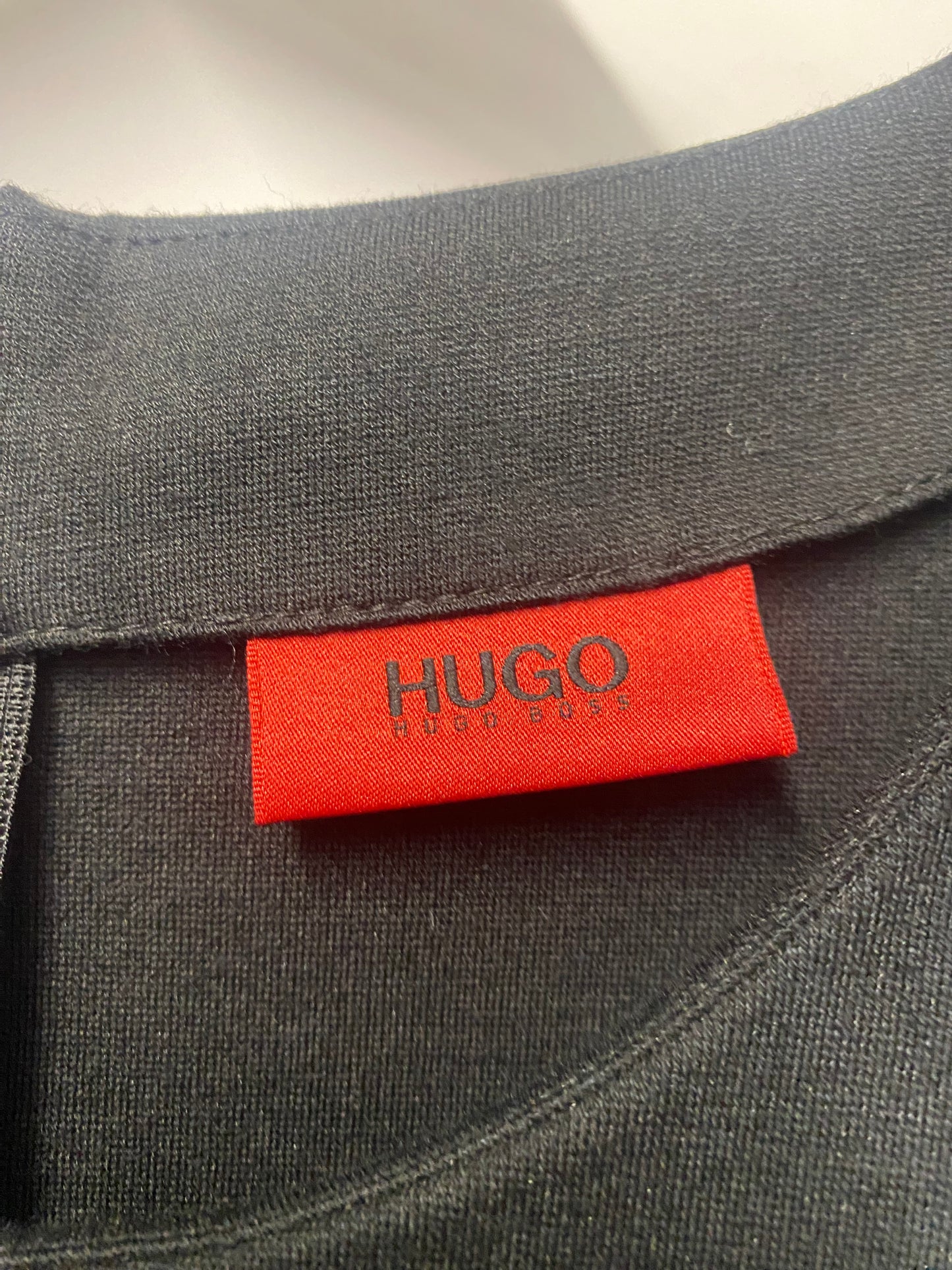 Hugo Boss Black Simple Sheath Mid Length Work Dress XL