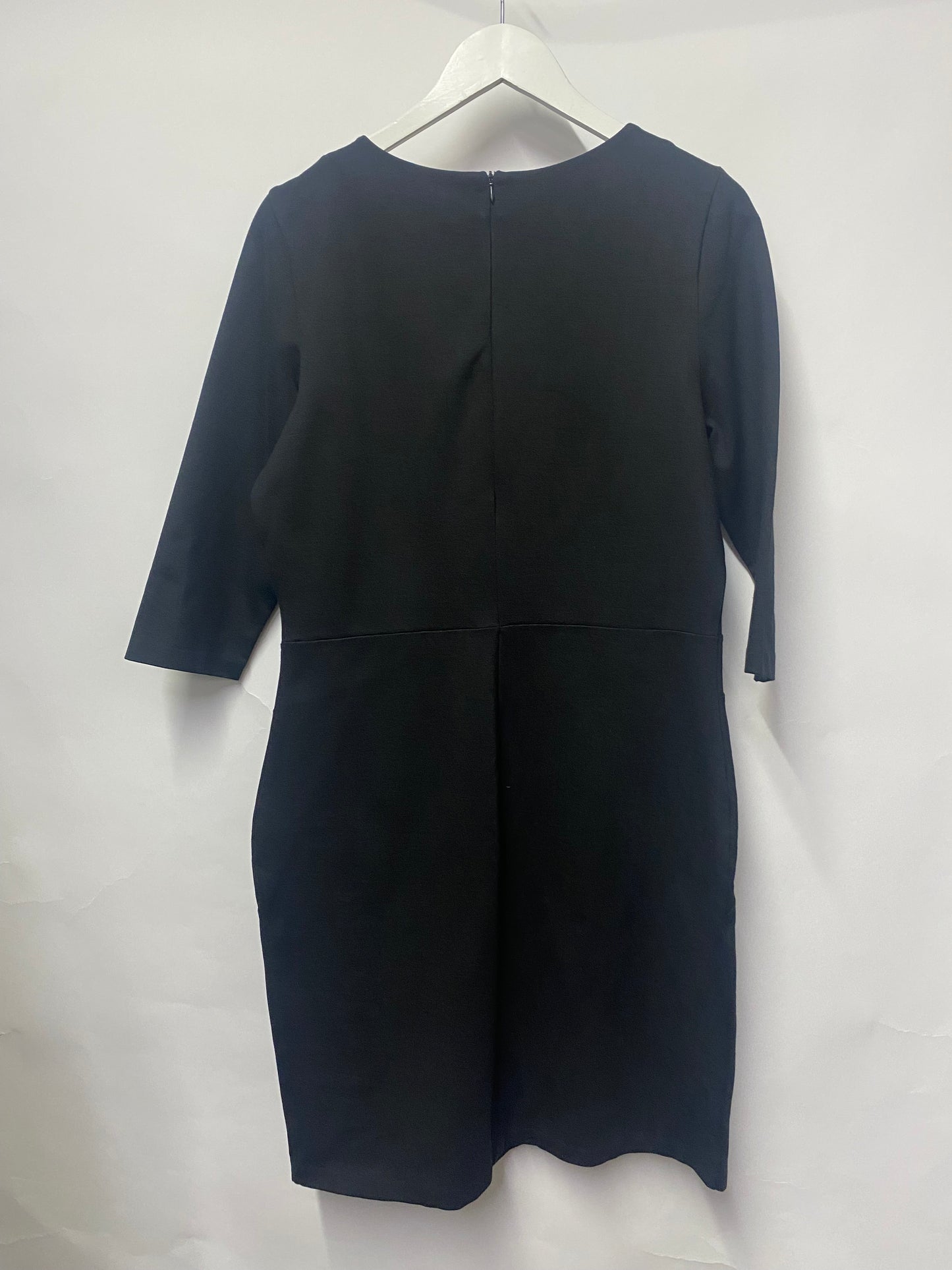 Hugo Boss Black Simple Sheath Mid Length Work Dress XL