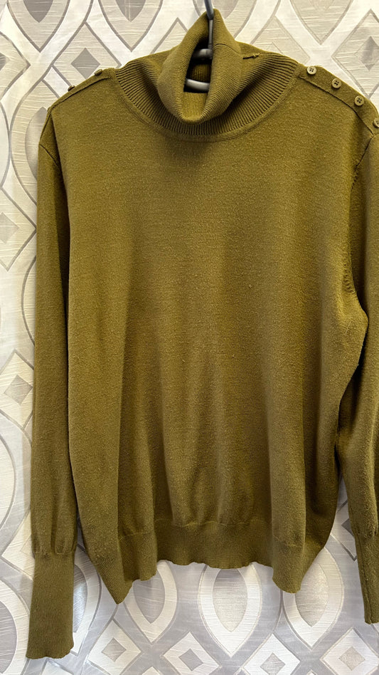 Joseph A Polo Sweater, olive XL