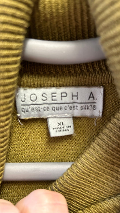 Joseph A Polo Sweater, olive XL