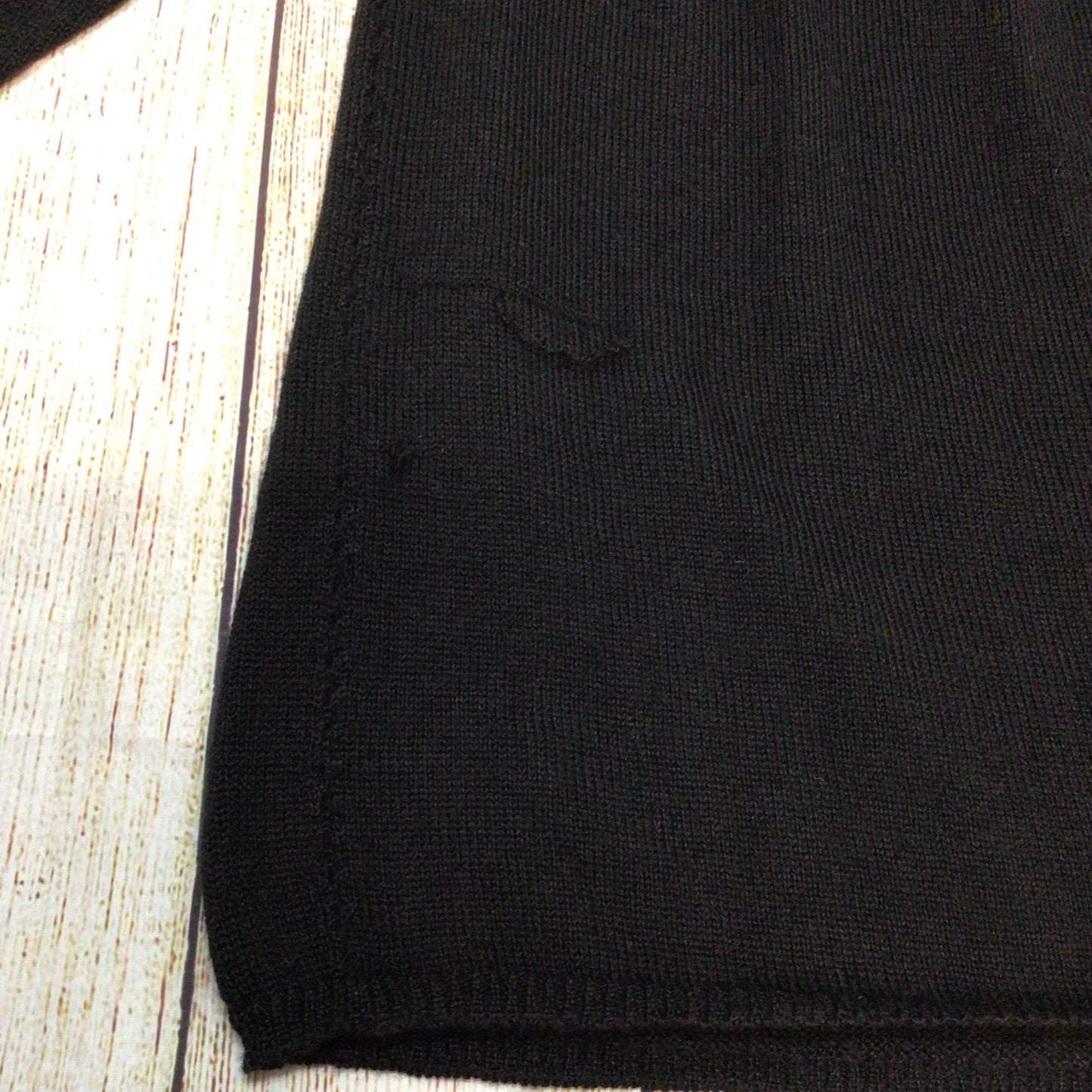 Peruvian Connection Black 100% Royal Alpaca Jumper Size M