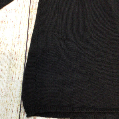 Peruvian Connection Black 100% Royal Alpaca Jumper Size M