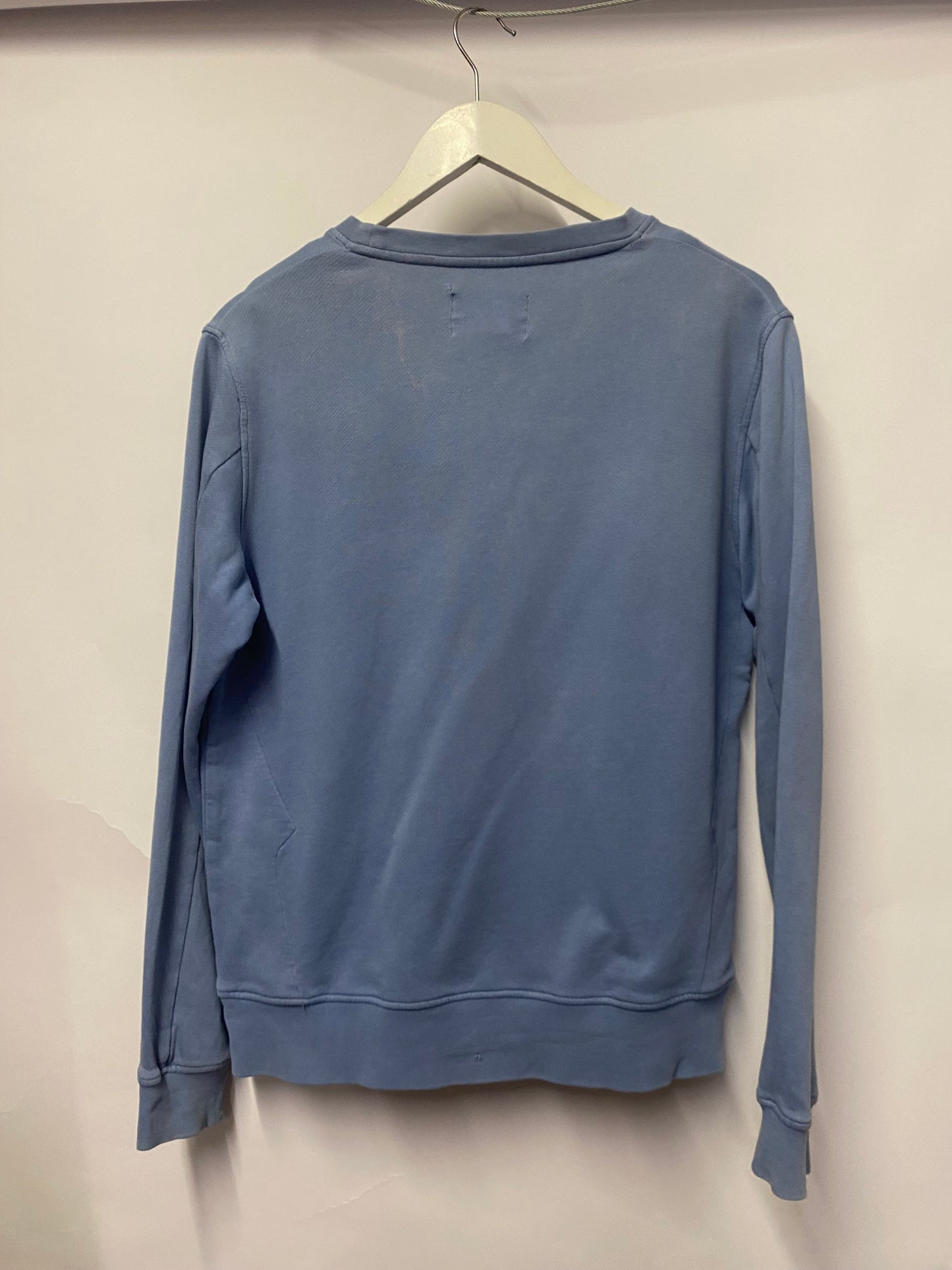 Folk Light Blue Pull Over Cotton Prism Sweatshirt Small