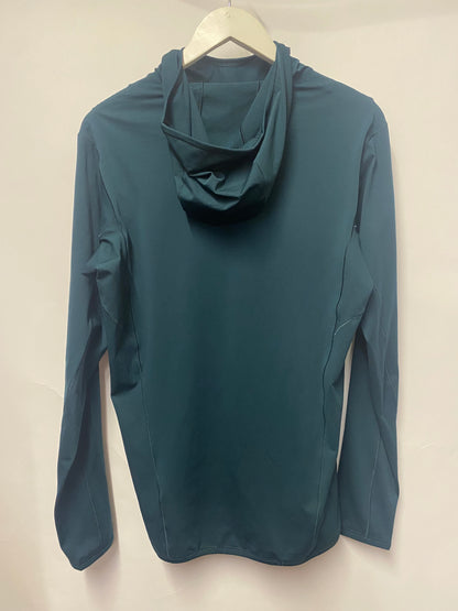 Arc'Teryx Turquoise Hooded Sports Top Small