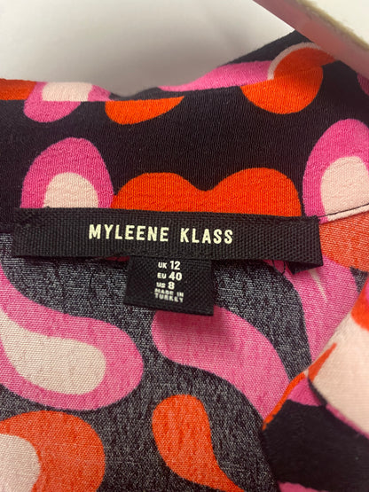 Myleene Klass For Next Black, Red, Pink Floral Mix Maxi Dress 12
