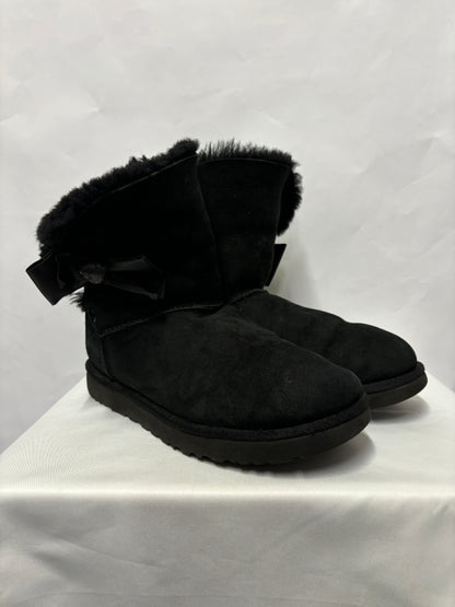 UGG Black Bailey Bow Boots 9