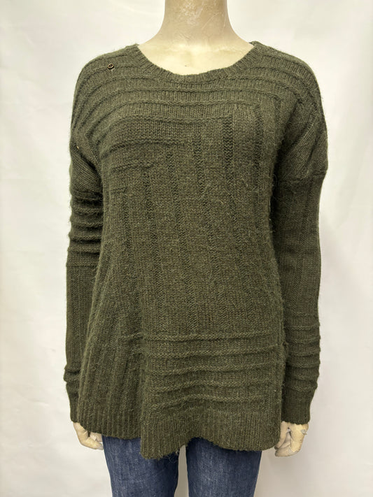 Zadig and Voltaire Green Knitted Jumper Small