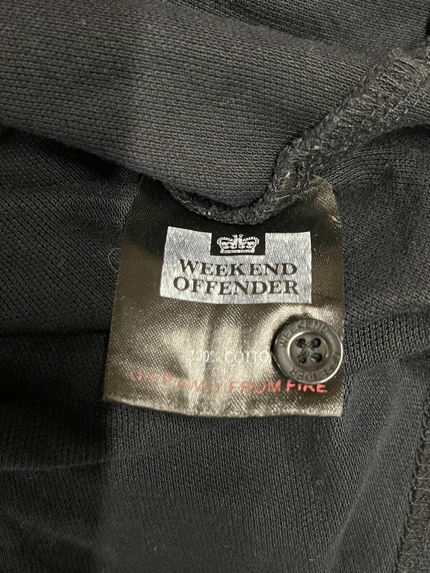 Weekend Offender Black Polo Top XL